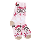 Cozy Crew Socks -  Hot Cocoa Pink - Shelburne Country Store