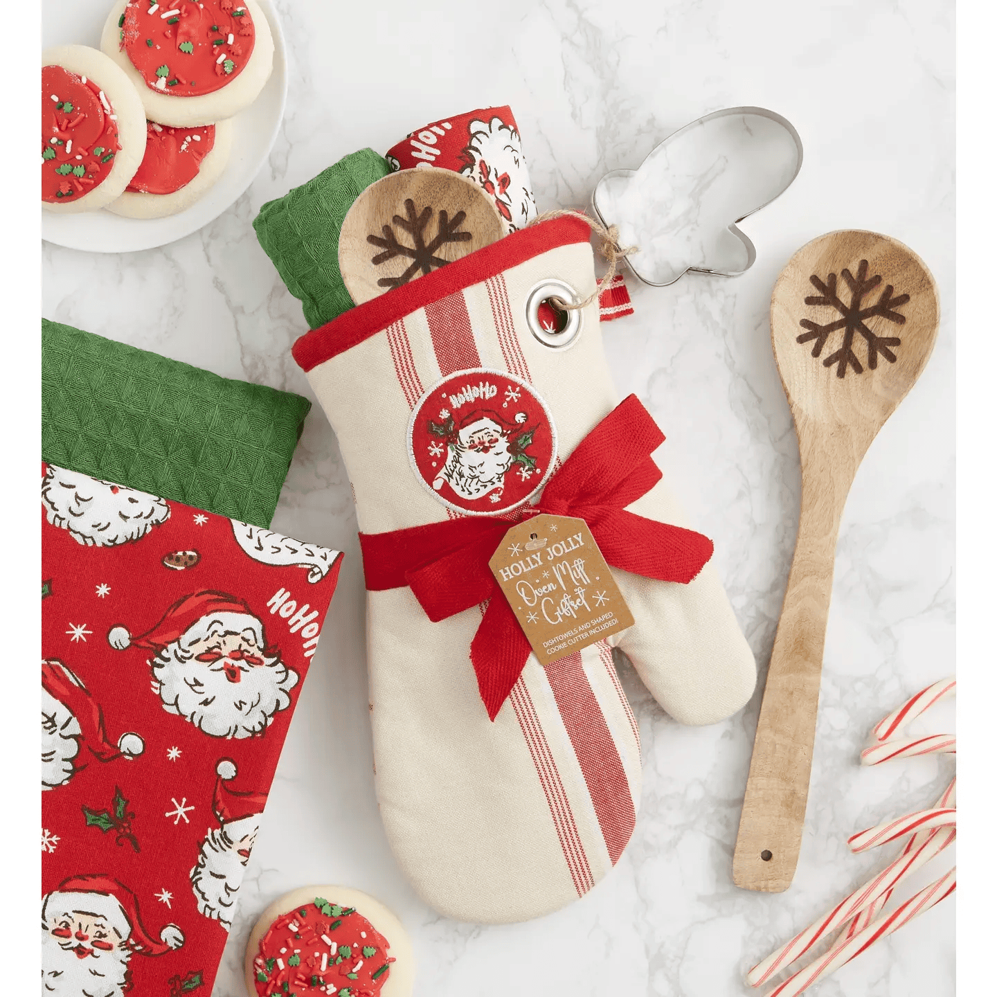 Jolly Santa Kitchen Gift Set - Shelburne Country Store