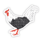 Red Rooster Sticker - Shelburne Country Store