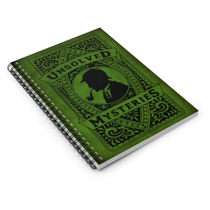 Unsolved Mysteries Notebook - spiral notebook - Shelburne Country Store