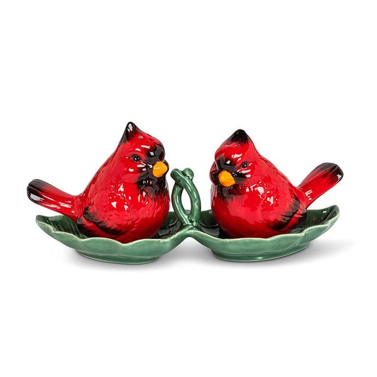 Cardinal Salt & Pepper w/ Tray - 3 pieces - Shelburne Country Store