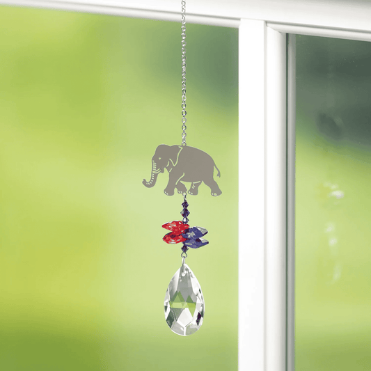 WC - Crystal Fantasy Sun Catcher -  Elephant - Shelburne Country Store