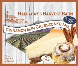 Halladay's Cinnamon Bun Cheesecake Mix - Shelburne Country Store