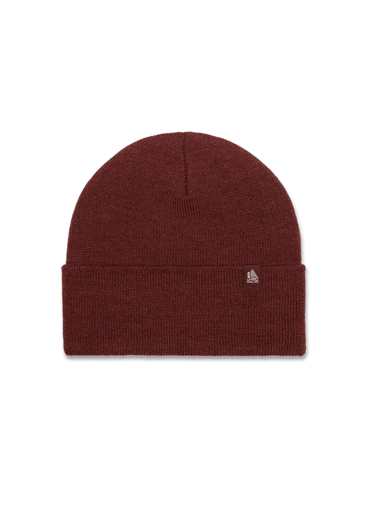 Solid Ribbed Cuffed Beanie - Garnet - Shelburne Country Store