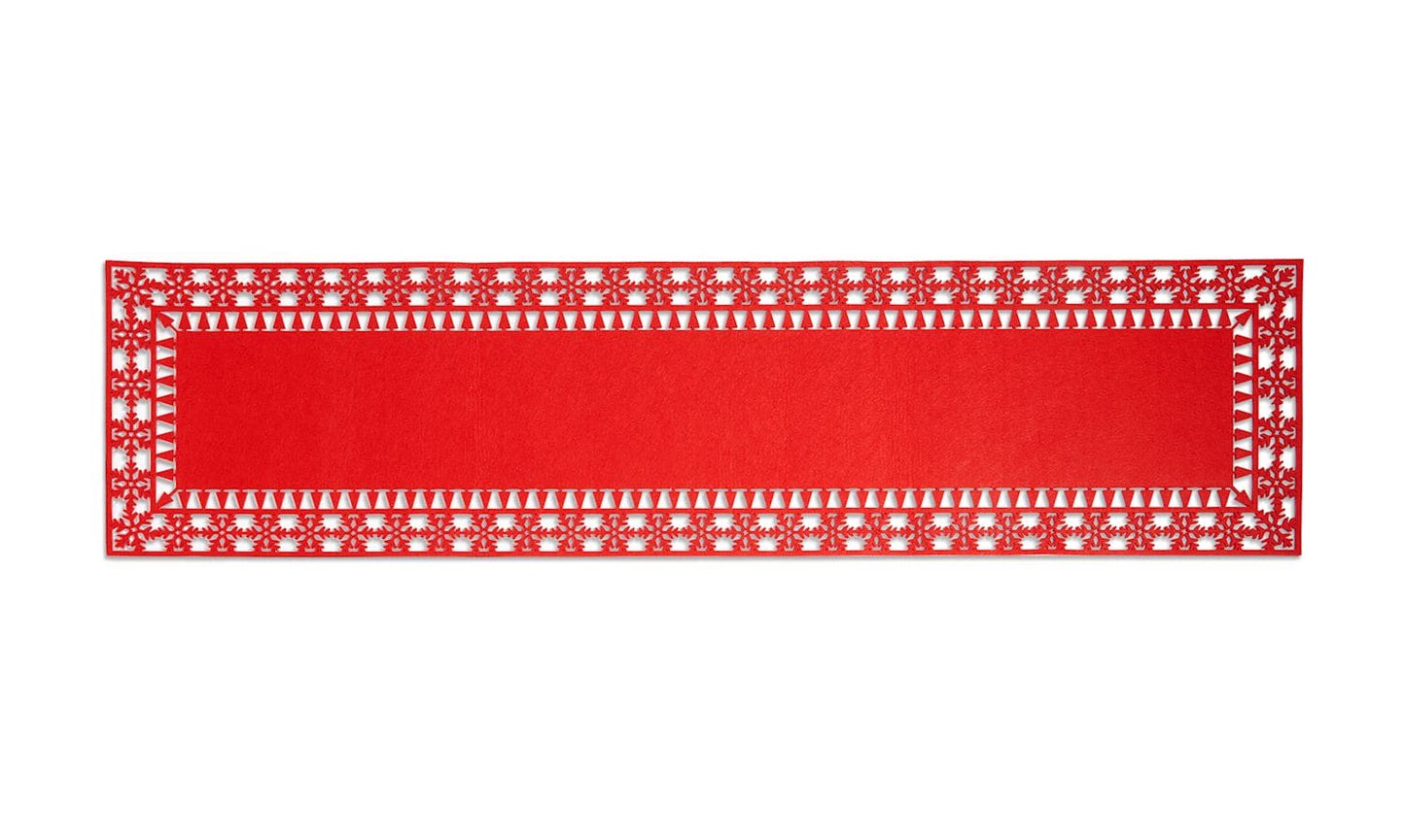 Snowflake & Tree Table Runner - Shelburne Country Store