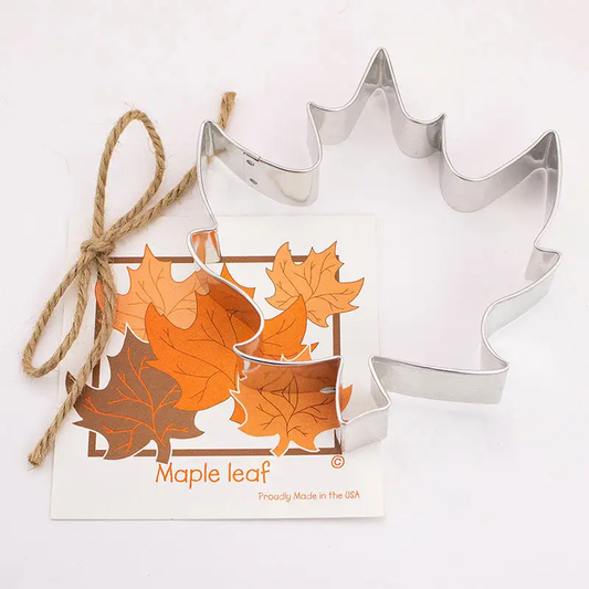 Maple Leaf Cookie Cutter with Recipe Card - Shelburne Country Store