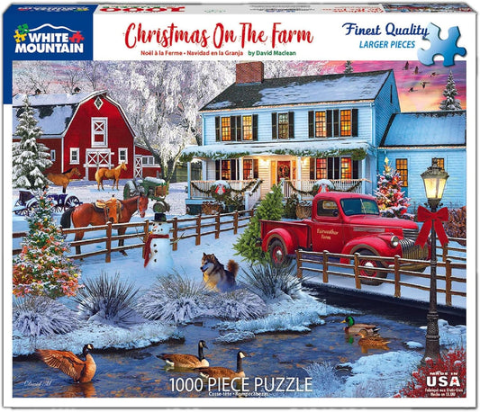 Christmas on the Farm - 1000 Piece Puzzle - Shelburne Country Store
