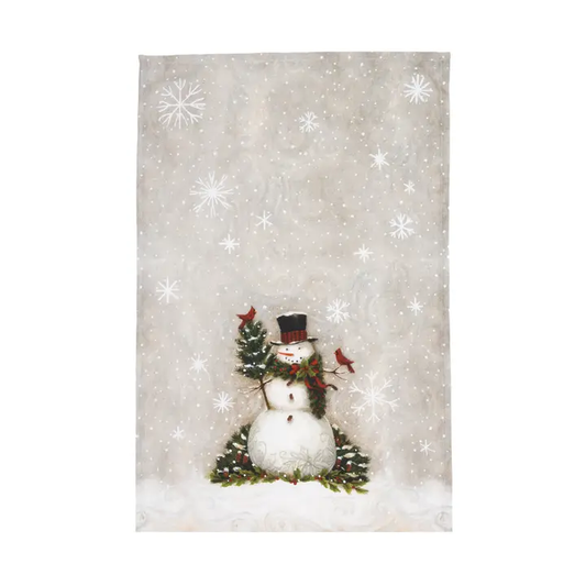 Christmas Woodland Snowman Kitchen Towel