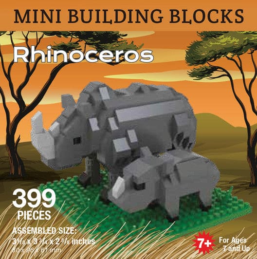 Mini Building Blocks - Rhino - Shelburne Country Store