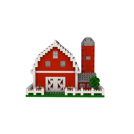 Mini Building Blocks - Barn with Fence - Shelburne Country Store