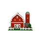 Mini Building Blocks - Barn with Fence - Shelburne Country Store