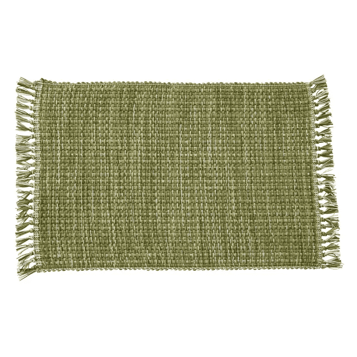 Basketweave Placemat - Evergreen - Shelburne Country Store