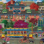 Cobble Hill Puzzle - Trolley Station - Shelburne Country Store