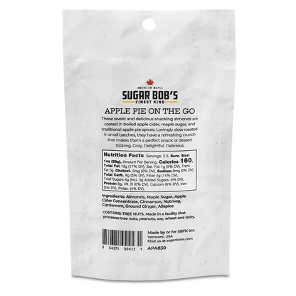 Apple Pie Maple Almonds - 2.5oz Resealable Pouch - Shelburne Country Store