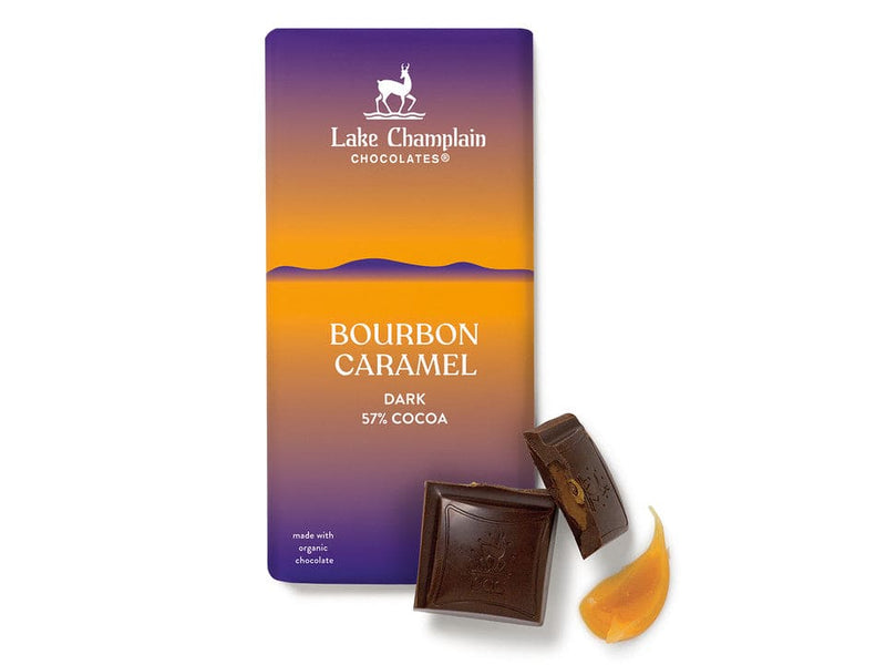 Lake Champlain Organic Bourbon Caramel - Dark Chocolate - 3.25 oz - Shelburne Country Store