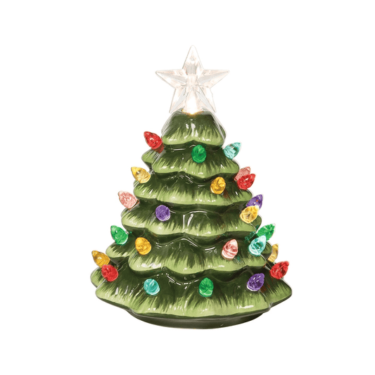 Christmas Tree Small Green Led Decorative Figurine - Shelburne Country Store