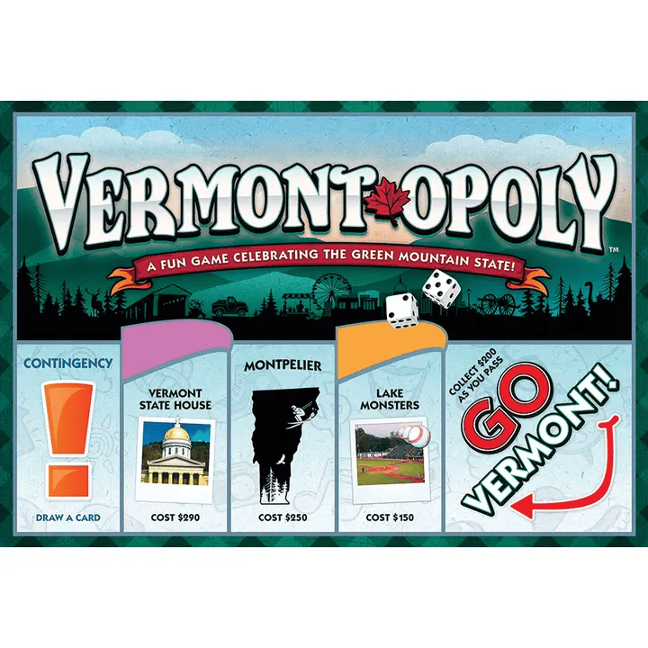 Vermont-Opoly (State) Board Game - Shelburne Country Store