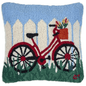 Vintage Red Bicycle Pillow - Shelburne Country Store