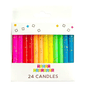 Rainbow Gold Glitter 24 Candles Set - Shelburne Country Store