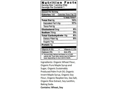 Untapped Raspberry Waffle Energy Snack - Shelburne Country Store