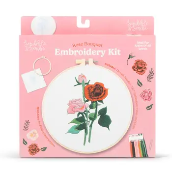 Embroidery Kit -Rose Bouquet