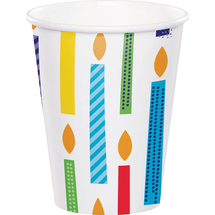 Happy Birthday Paper Cup 8pk - Shelburne Country Store