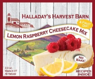 Halladay's Lemon Raspberry Cheesecake Mix - Shelburne Country Store