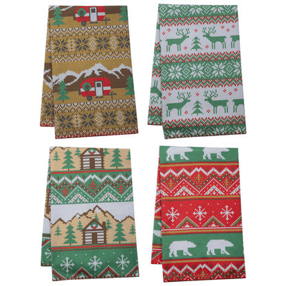 Holiday Icon Tea Towel - - Shelburne Country Store