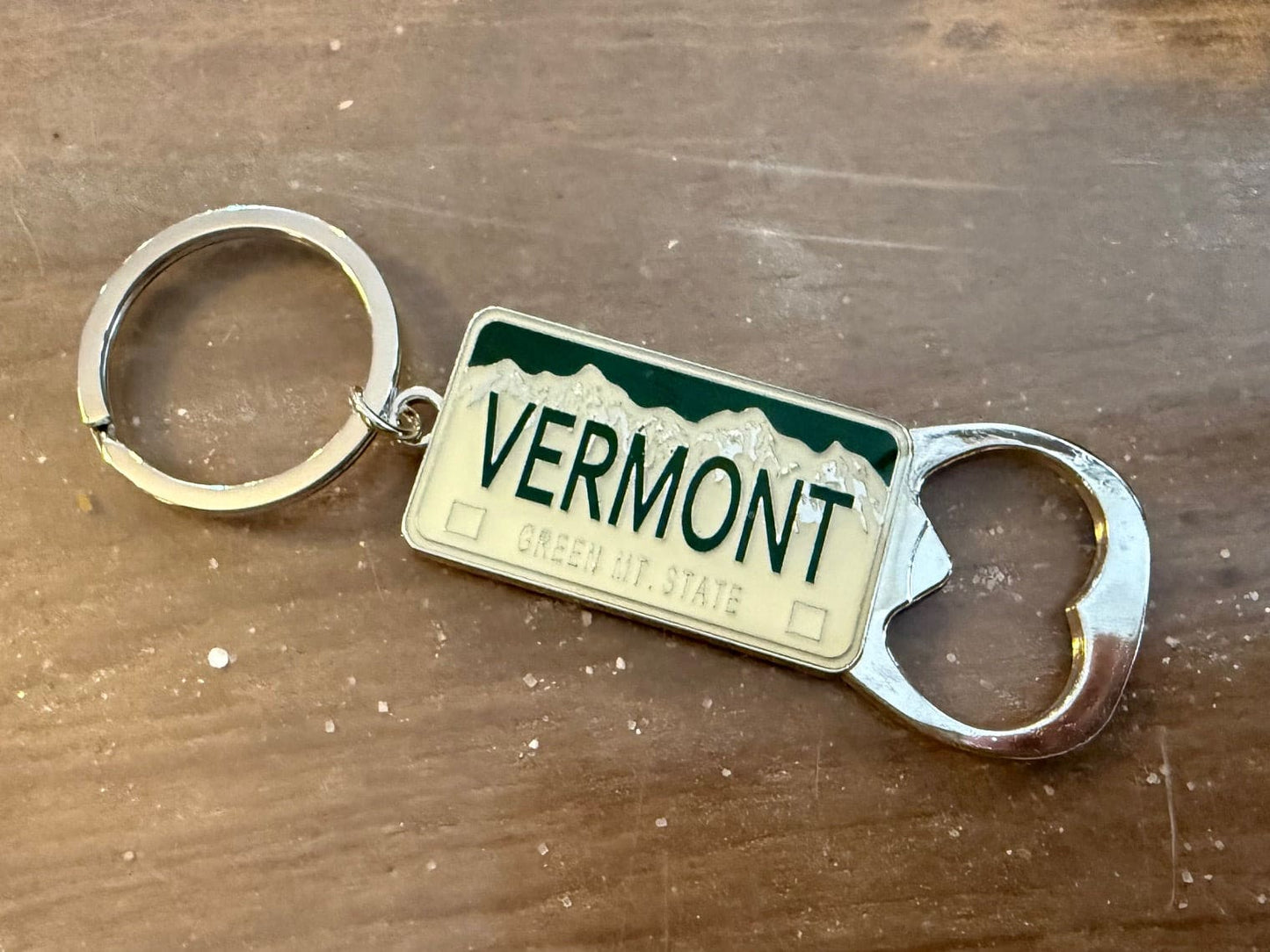 VT License with Bottle Opener Keychain - Shelburne Country Store