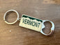VT License with Bottle Opener Keychain - Shelburne Country Store