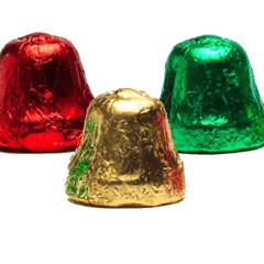 Milk Chocolate Foil Bells - - Shelburne Country Store