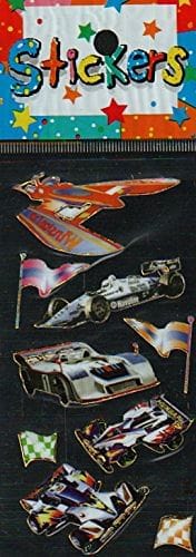 Full Color Sticker Sheet -  Race Cars - Shelburne Country Store