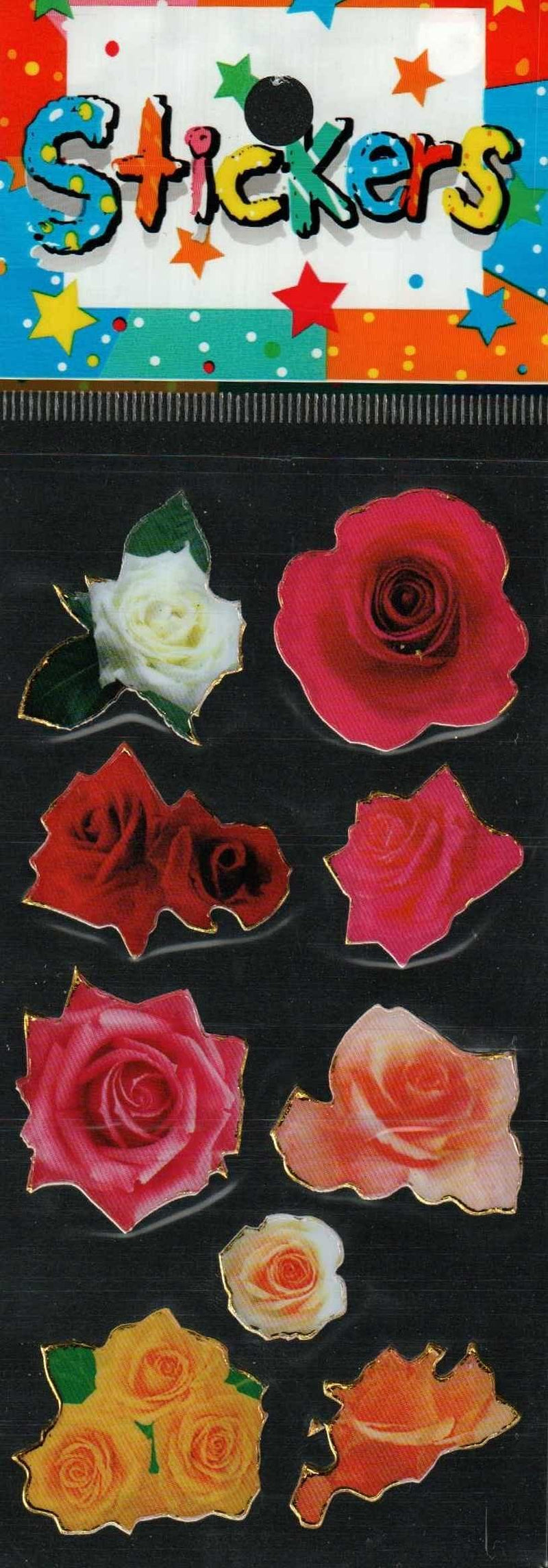 Full Color Sticker Sheet -  Fun Roses - Shelburne Country Store