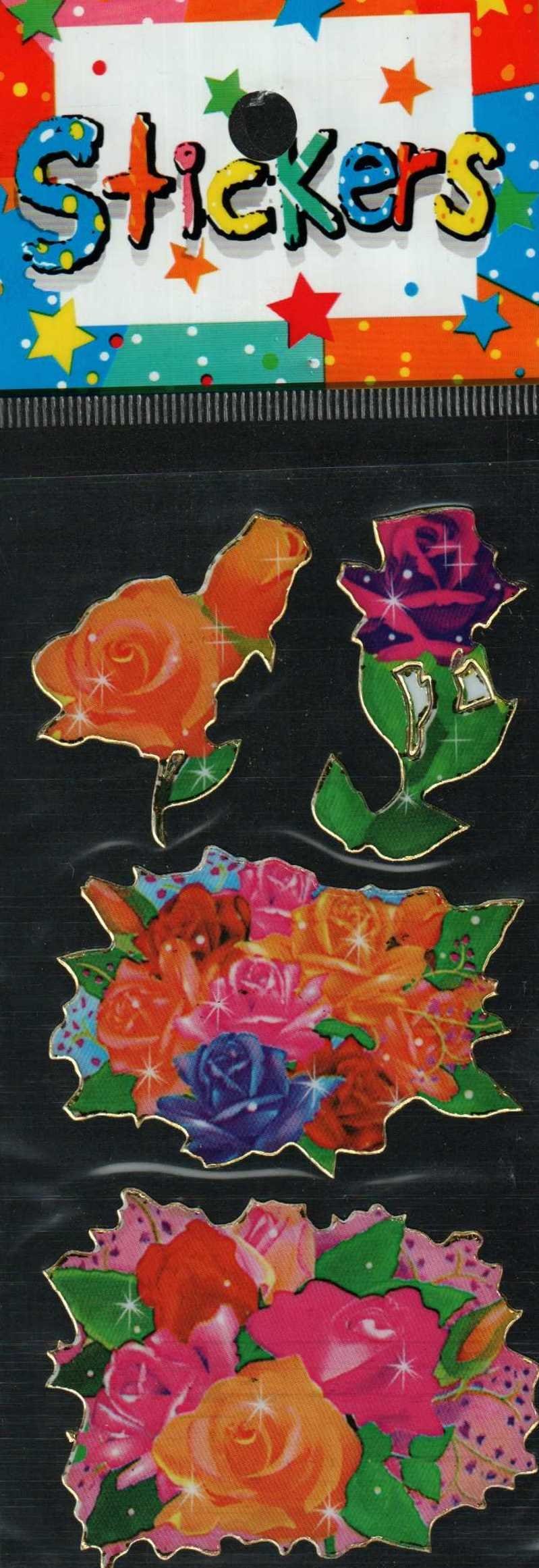 Full Color Sticker Sheet -  Rose Collection - The Country Christmas Loft