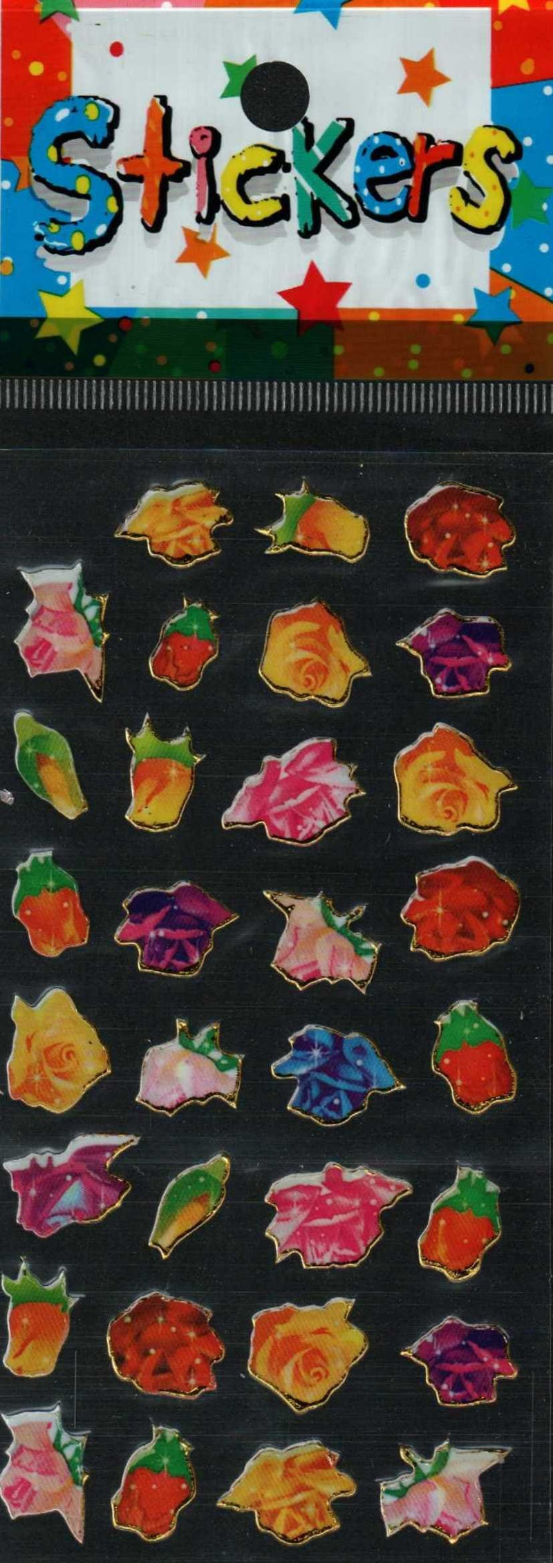 Full Color Sticker Sheet -  Mini Roses - The Country Christmas Loft