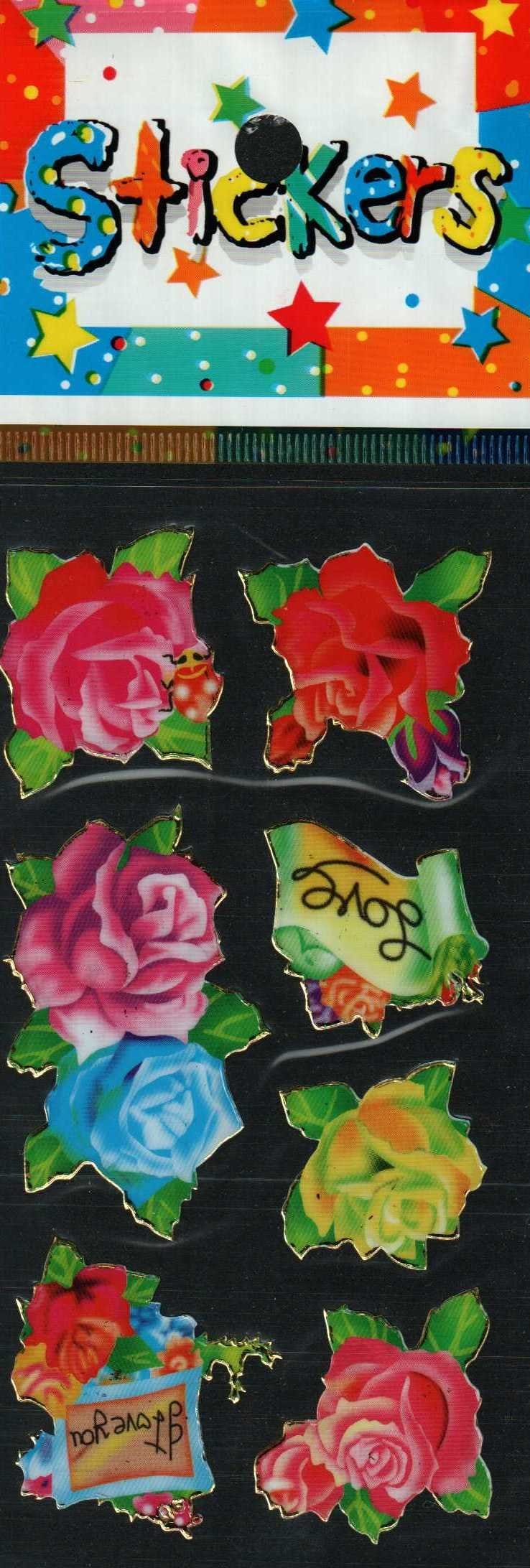 Full Color Sticker Sheet -  Love Rose - The Country Christmas Loft