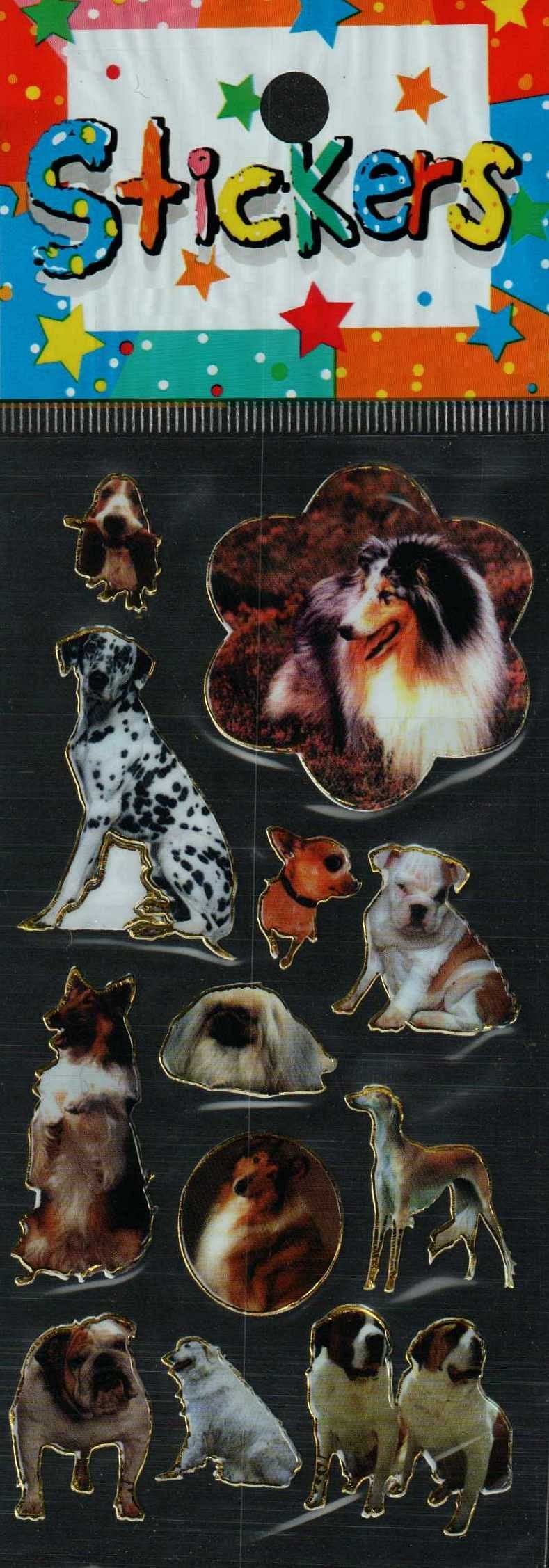 Full Color Sticker Sheet -  Dog Portraits - Shelburne Country Store