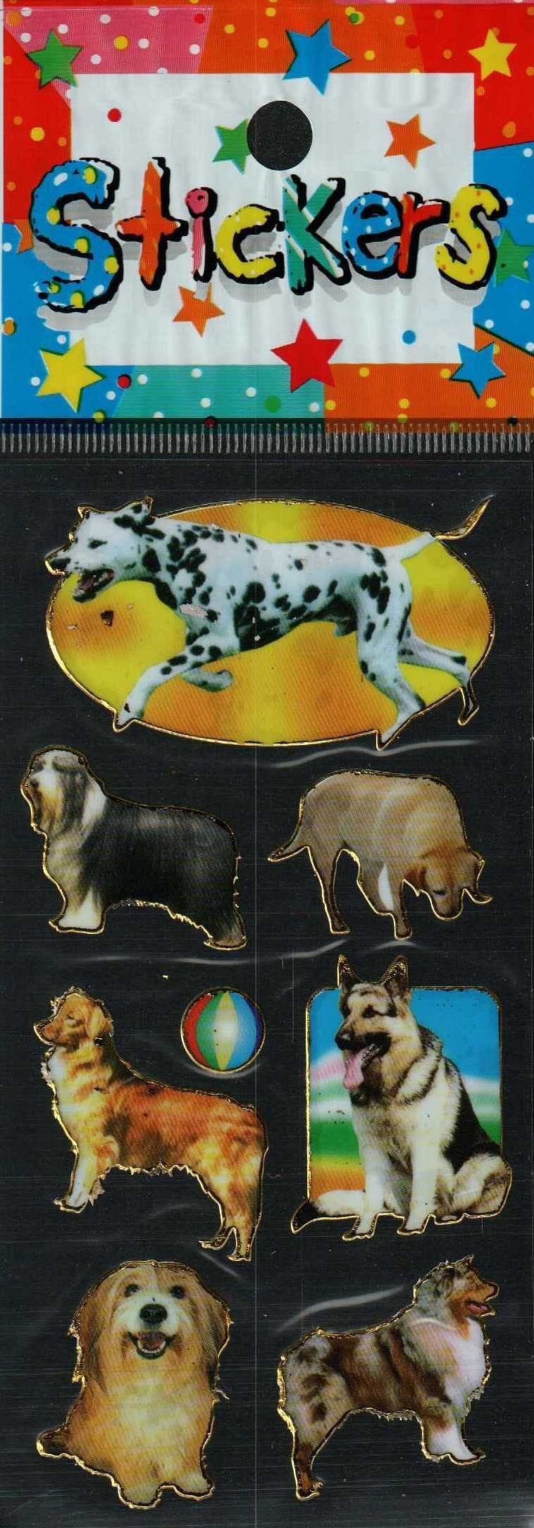 Full Color Sticker Sheet -  Outdoor Dogs - Shelburne Country Store