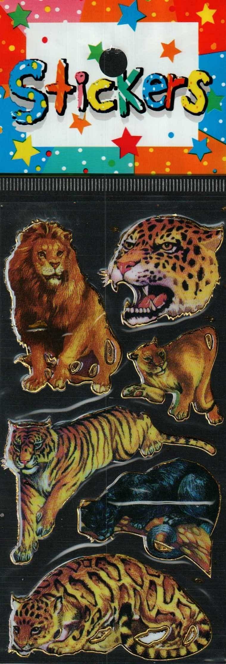 Full Color Sticker Sheet -  Wild Cat Sketches - Shelburne Country Store