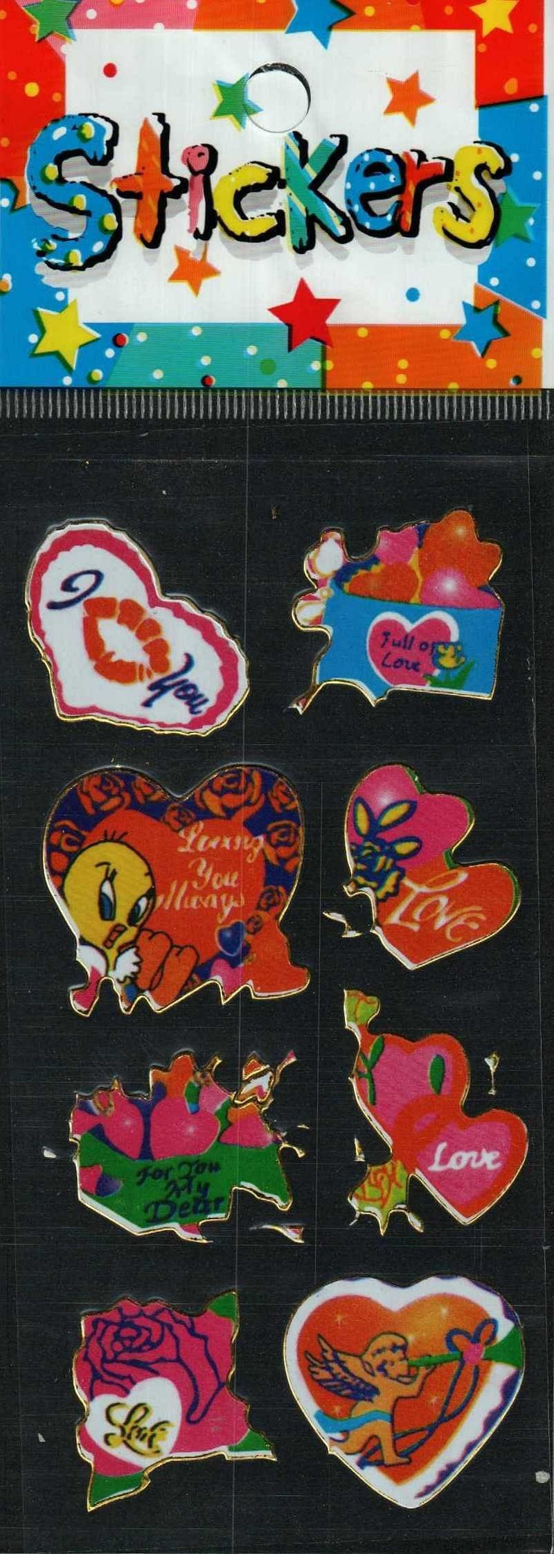 Full Color Sticker Sheet -  Full of Love Hearts - Shelburne Country Store