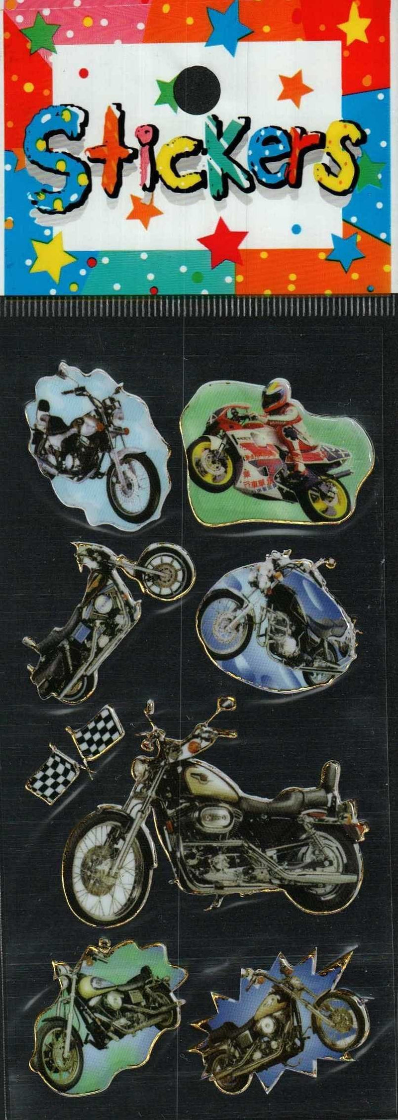Full Color Sticker Sheet -  Motorcycles - Shelburne Country Store