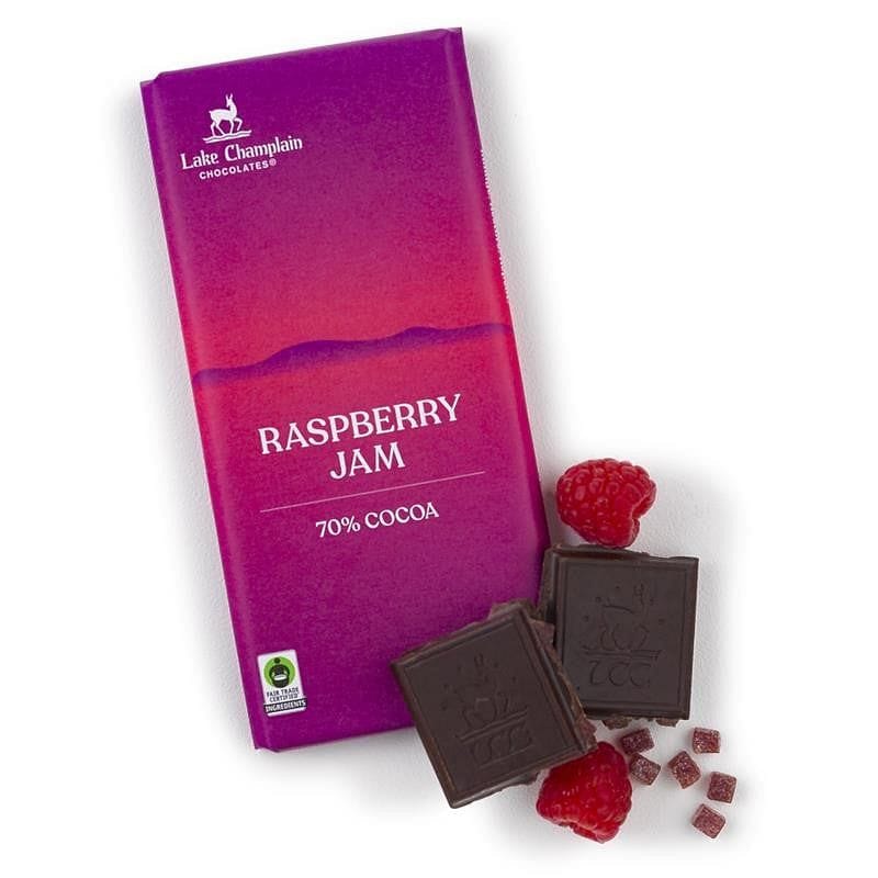 Extra Dark Raspberry Jam Chocolate Bar - Shelburne Country Store