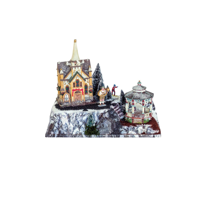 Base Christmas Village Fortress 30 x 10 Inch - Shelburne Country Store
