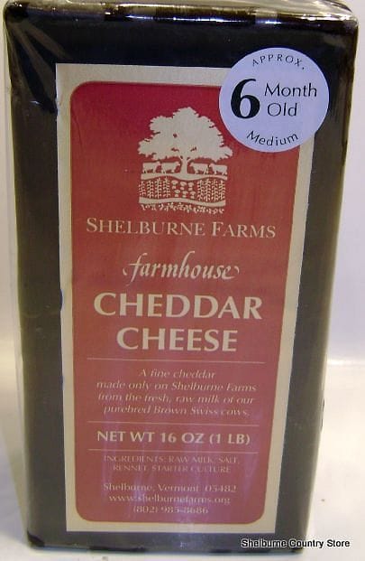 Shelburne Farms Cheddar Cheese -6 Month - - Shelburne Country Store