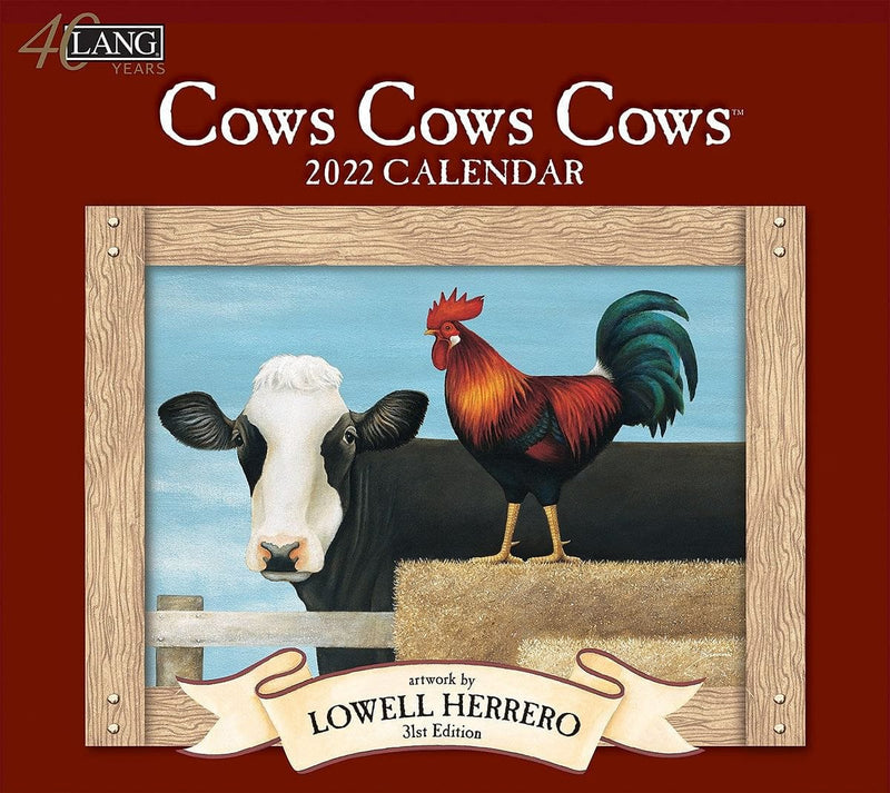 2022 Cows Cows Cows Wall Calendar - Shelburne Country Store