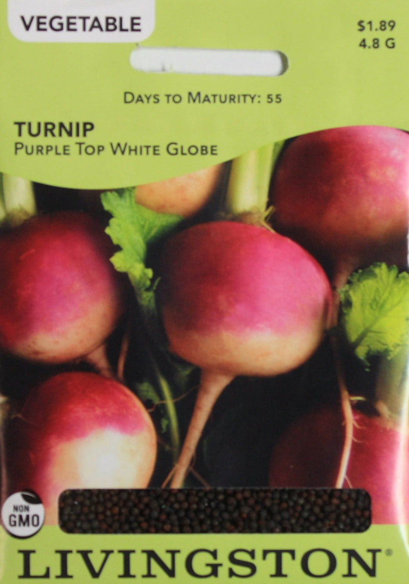 Seed Packet - Turnip - Purple Top White Globe - Shelburne Country Store