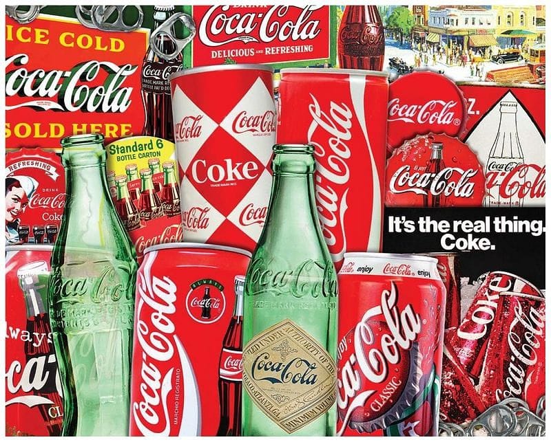 Coca-Cola Vintage Cans - 1000 Piece Puzzle - Shelburne Country Store