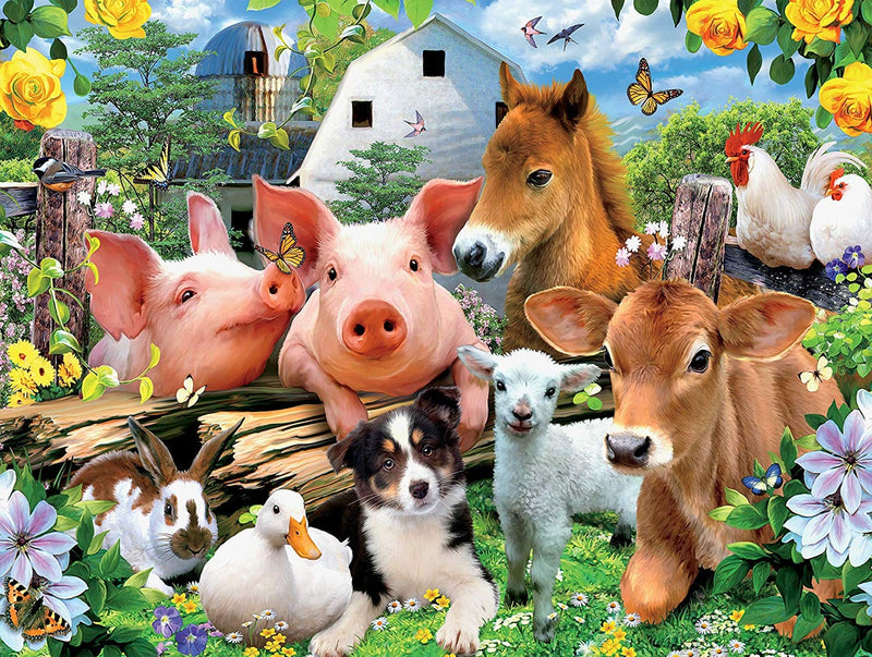 Harmony Farm Animals 550 Piece Puzzle - Shelburne Country Store