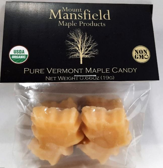 Mount Mansfield Organic Pure Maple Sugar Candy - 2 piece - Shelburne Country Store