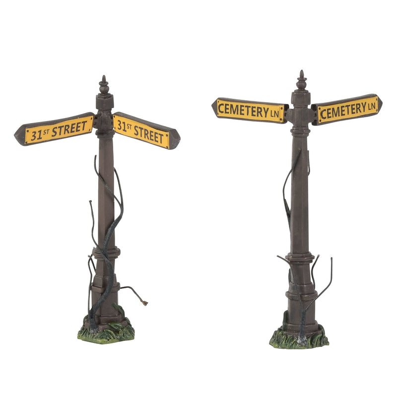Creepy Street Signs (set of 2) - Shelburne Country Store